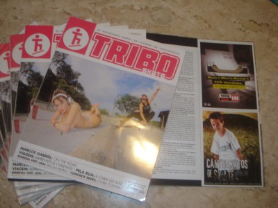 Anúncios R.I.B. na Revista Tribo Skate.